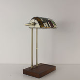 battery tiffany bankers lamp